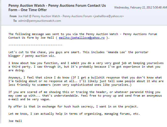 Fan Penny - Fan Mail: This One Takes the Cake - Penny Auction WatchÂ®